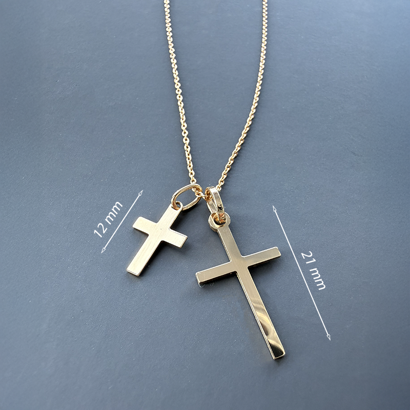 Mini Colgante Cruz Latina Oro 18 Quilates - Laudate