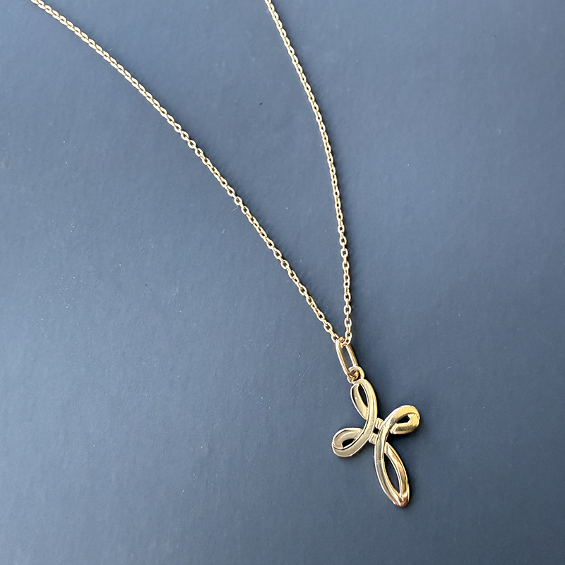 Cruz Léontine en oro de 18 quilates - Laudate