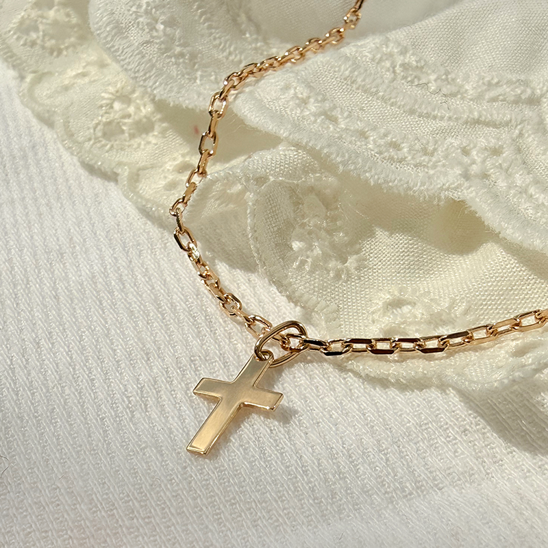 Mini Colgante Cruz Latina Oro 18 Quilates - Laudate