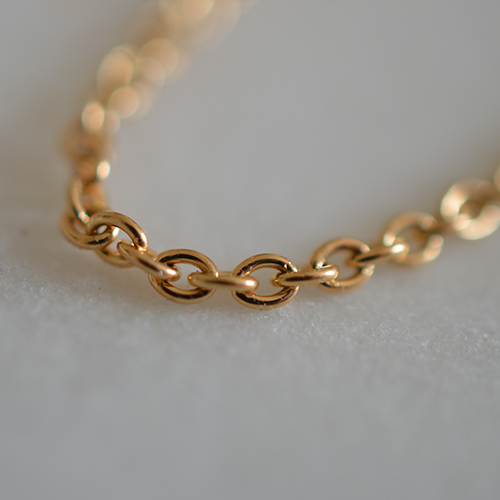 Cadena de Bautizo en Oro Amarillo de 18 quilates