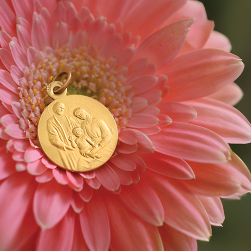 Medalla de Bautizo Oro Amarillo de 18 quilates