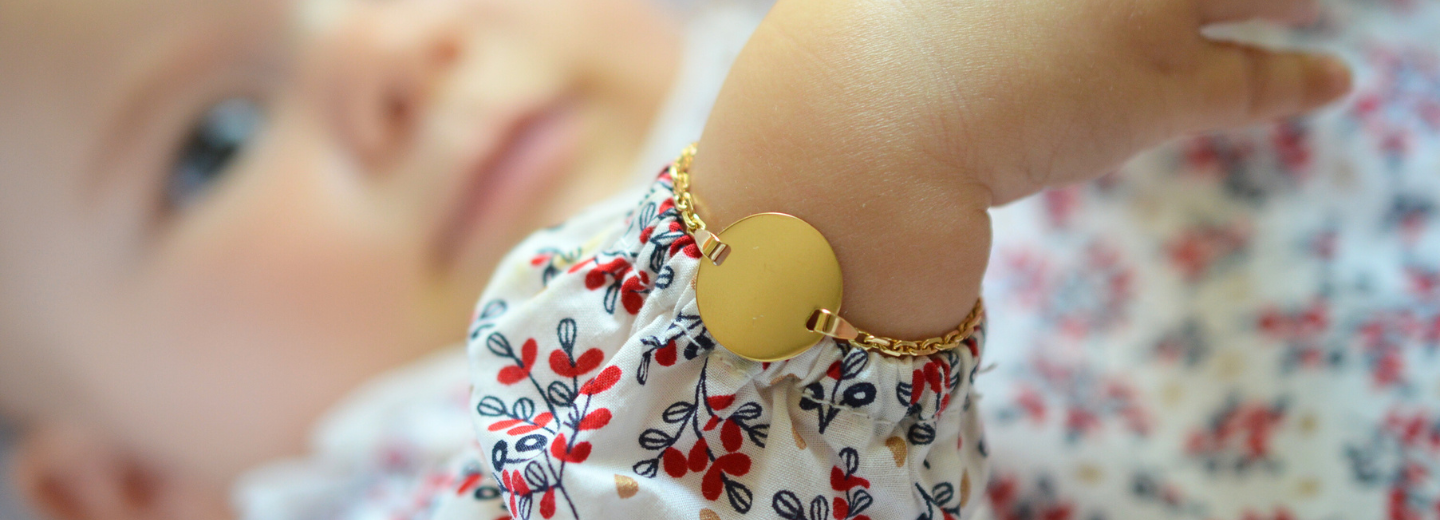 Pulsera de Bautizo para Niña